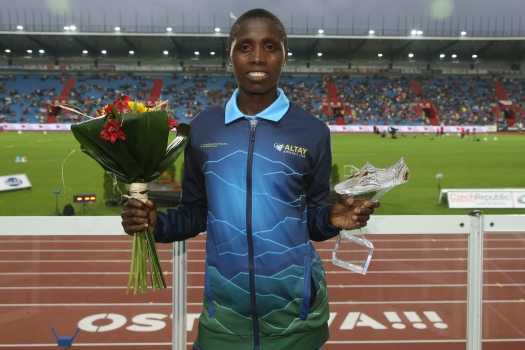 Norah Jeruto set the record for the 5th stage of the IAAF World Challenge in the Czech Ostrava
