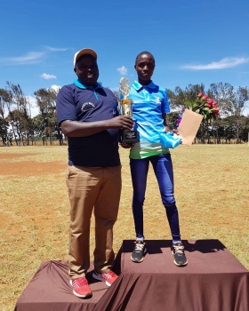Norah Jeruto took the first place at the Eldoret Cross Country 10k